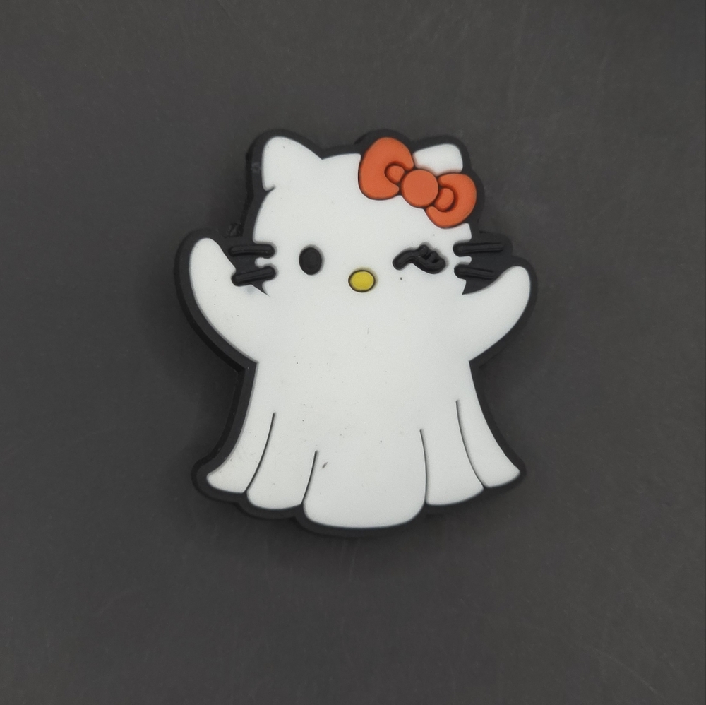 (5/$15) Hello Kitty Ghost 👻 Croc Charm - Picture 1 of 2